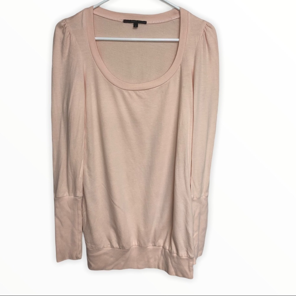 Truly Madly Deeply Pink Puff Sleeve Sweater Small